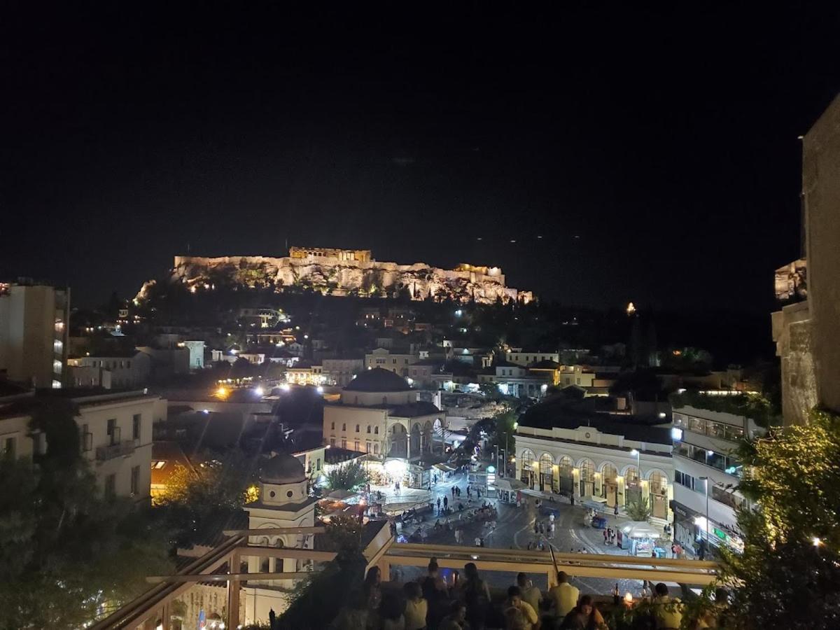 Sunny Studio With Parthenon View Balcony Athens Exterior photo